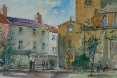 Artist Douglas Boyd Cross - St Gregory's, £250 12x16 Watercolour on Paper at Paint Out Norwich 2015