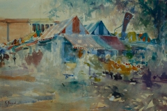 Artist Richard Bond - Norwich Market, £525 14x21 Watercolour on Paper at Paint Out Norwich 2015