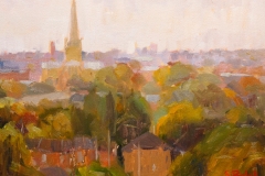 Artist Sally Balick - Overlook from Mousehold Heath, £350 9x12 Oil on Board at Paint Out Norwich 2015