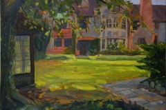 Artist Kate Gabriel, 'Autumn at Carrow Abbey', Carrow Abbey, Oil, 14x10in, £250. Paint Out Norwich 2018