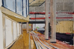 Alfie Carpenter, 'He Shall Not Be Moved', Anglia Square, Mixed Media, 40x40cm, SOLD