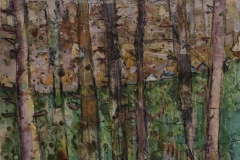 Alfie Carpenter Huts Throught the Trees Second Prize Mixed Medium 8x12 ©Mark Ivan Benfield